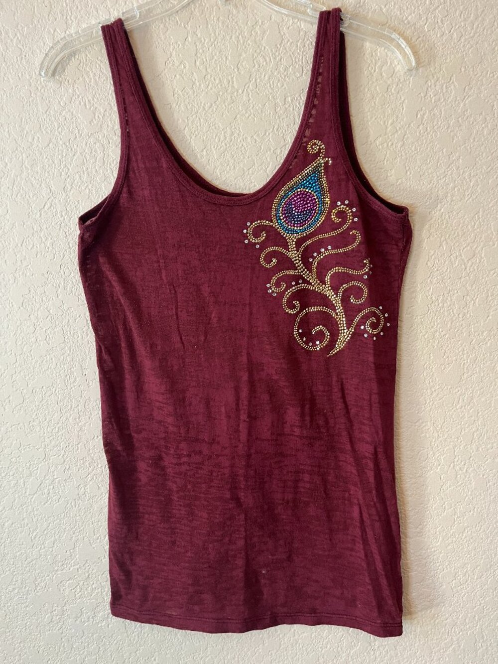 Lilu Lotus Zen sleeveless t-shirt Size L